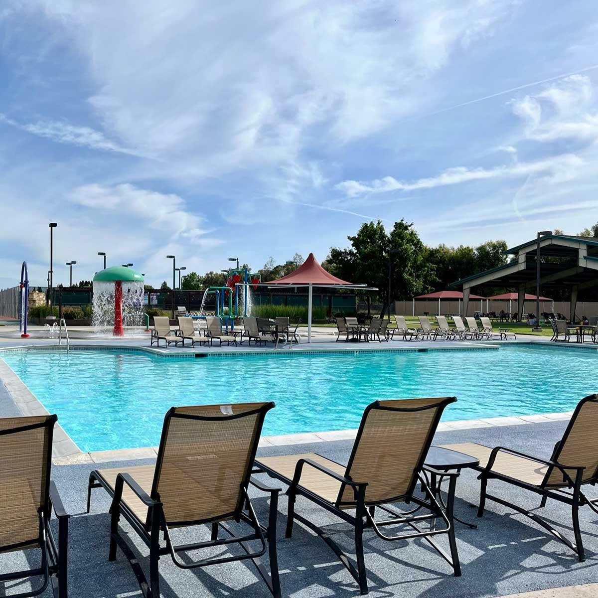 Elk Grove outdoor pool area